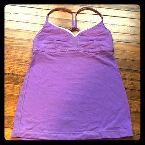 Purple Lululemon yoga tank